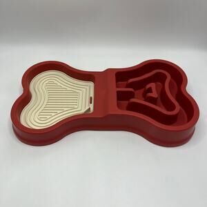 Pet Slow Feeder Bowl Anti-Choke Pet Feeding Bowl Non-Slip & Anti-Tip